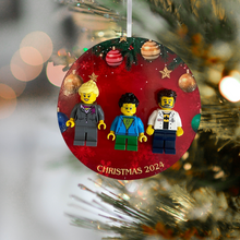Load image into Gallery viewer, Personalised LEGO® Figure Christmas Decoration