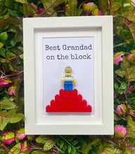 Load image into Gallery viewer, Best Grandad on the Block! LEGO® Frame
