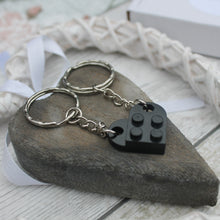Load image into Gallery viewer, Personalised LEGO® Love Heart Keyring for Mum
