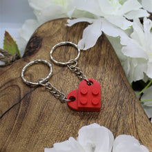 Load image into Gallery viewer, Personalised LEGO® Love Heart Keyring for Mum
