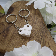 Load image into Gallery viewer, Personalised LEGO® Love Heart Keyring