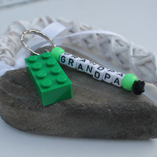 Load image into Gallery viewer, Personalised LEGO® Brick Keyring for Dad