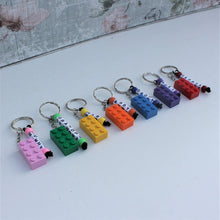Load image into Gallery viewer, Personalised LEGO® Brick Keyring for Dad
