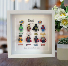 Load image into Gallery viewer, Personalised 8 figure Superhero frame