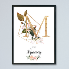 Load image into Gallery viewer, Initial Floral Print for Mum