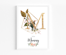 Load image into Gallery viewer, Initial Floral Print for Mum

