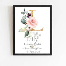Load image into Gallery viewer, Personalised Christening Print