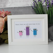 Load image into Gallery viewer, Personalised LEGO® Plate frame for her
