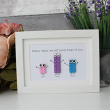 Load image into Gallery viewer, Personalised LEGO® Plate frame for her