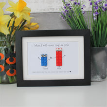 Load image into Gallery viewer, Personalised LEGO® Plate frame for her