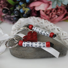 Load image into Gallery viewer, Personalised LEGO® Love Heart Keyring