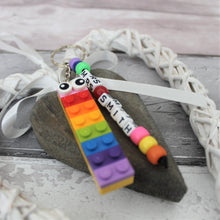 Load image into Gallery viewer, Rainbow Teacher LEGO® Keyring