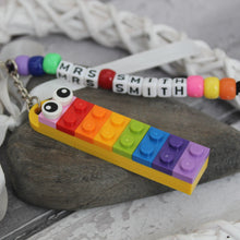 Load image into Gallery viewer, Rainbow Teacher LEGO® Keyring
