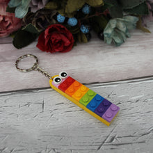 Load image into Gallery viewer, Rainbow Teacher LEGO® Keyring