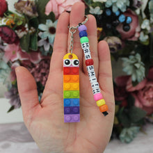 Load image into Gallery viewer, Rainbow Teacher LEGO® Keyring