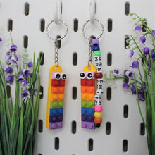 Load image into Gallery viewer, Rainbow Teacher LEGO® Keyring