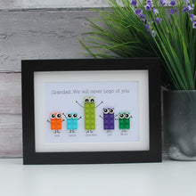 Load image into Gallery viewer, Personalised LEGO® Plate Frame for him