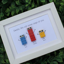 Load image into Gallery viewer, Personalised LEGO® Plate Frame for him
