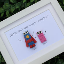 Load image into Gallery viewer, Personalised Superman LEGO® Plate frame