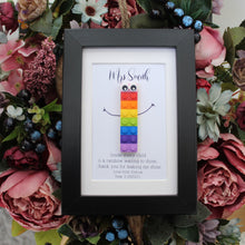 Load image into Gallery viewer, Rainbow Teacher personalised LEGO® gift
