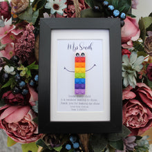 Load image into Gallery viewer, Rainbow Teacher personalised LEGO® gift
