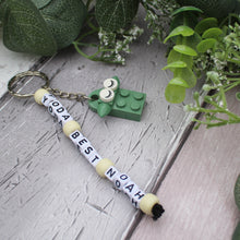 Load image into Gallery viewer, Yoda Personalised LEGO® Keyring
