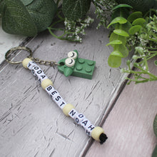 Load image into Gallery viewer, Yoda Personalised LEGO® Keyring