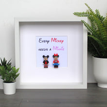 Load image into Gallery viewer, Minnie & Mickey LEGO® Minifigure Frame