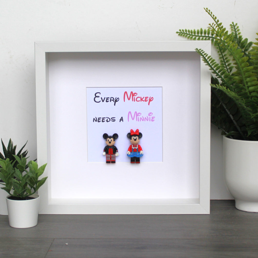 Minnie & Mickey LEGO® Minifigure Frame