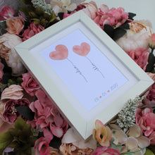 Load image into Gallery viewer, personalised couple balloon art print