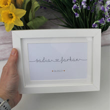 Load image into Gallery viewer, Personalised Couples Name Print
