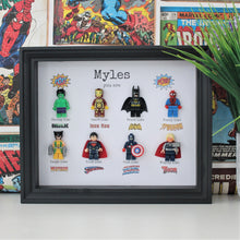Load image into Gallery viewer, Superhero lego frame