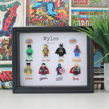 Load image into Gallery viewer, Superhero lego frame