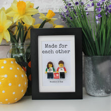 Load image into Gallery viewer, Personalised made for each other frame