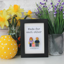 Load image into Gallery viewer, Personalised made for each other frame