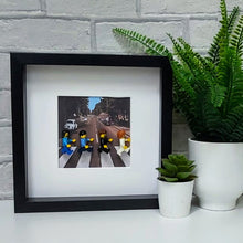 Load image into Gallery viewer, Beatles Abby Road minifigure black box frame
