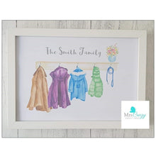 Load image into Gallery viewer, Family Coat Hook print