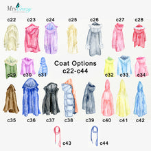 Load image into Gallery viewer, Mrs Crazy Creations Coat art print options c22-c44