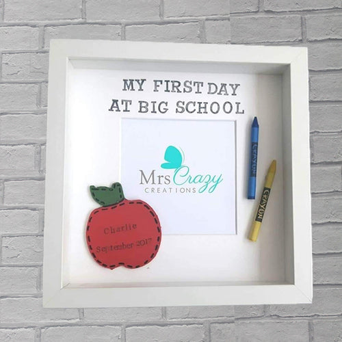 My First Day at School white picture frame