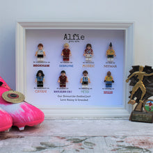 Load image into Gallery viewer, Personalised Minifigure Football Frame