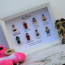 Load image into Gallery viewer, Personalised Minifigure Football Frame