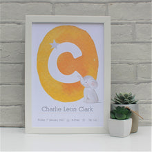 Load image into Gallery viewer, Personalised Newborn Elephant Print