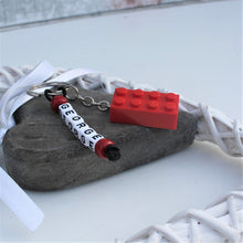 Load image into Gallery viewer, Personalised LEGO® Brick Keyring