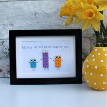 Load image into Gallery viewer, Personalised LEGO® Plate frame for her