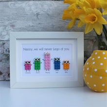 Load image into Gallery viewer, Personalised LEGO® Plate frame for her