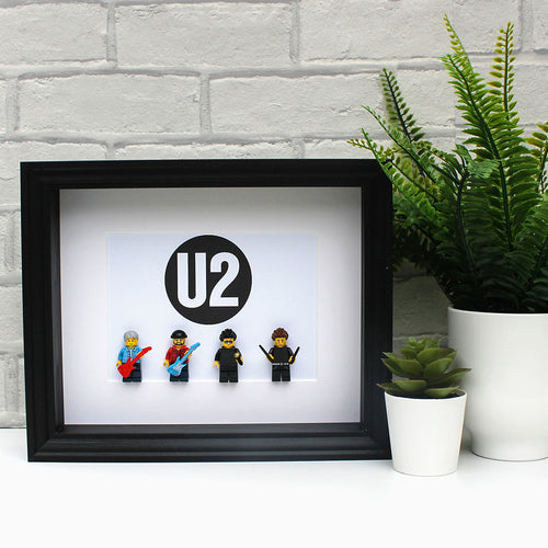 U2 minifigure black luxury frame