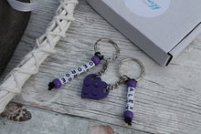 Load image into Gallery viewer, Personalised LEGO® Love Heart Keyring
