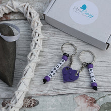 Load image into Gallery viewer, Personalised LEGO® Love Heart Keyring