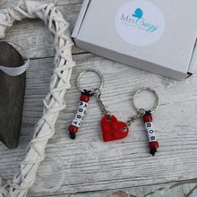Load image into Gallery viewer, Personalised LEGO® Love Heart Keyring