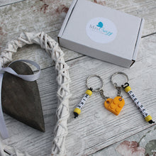 Load image into Gallery viewer, Personalised LEGO® Love Heart Keyring